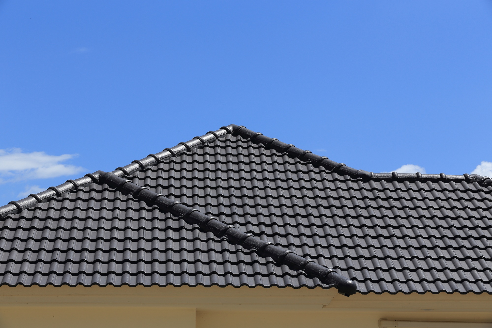 Roofing tile roof